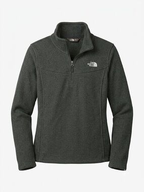 The North Face Quarter Zip Fleece Pullover - BLACK - LARGE